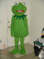 Green Frog Kermit  Mascot Character Costume