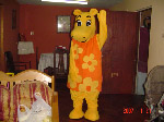 Yellow Hippo backyardigans mascot character costume