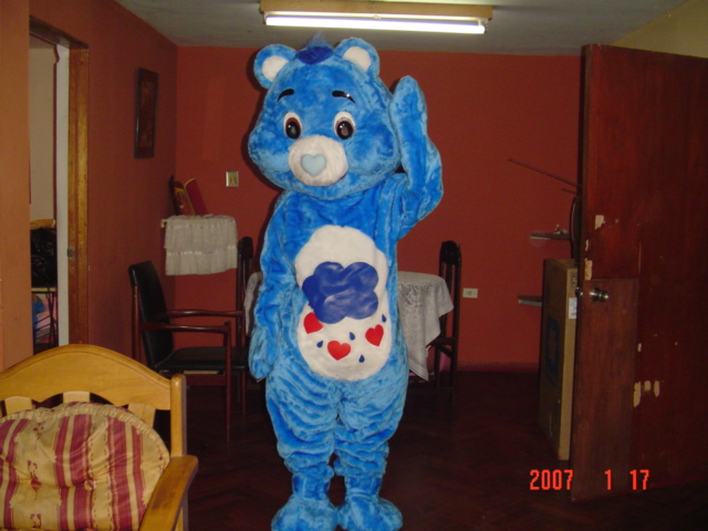 Blue Bear Care Bears Mascot Character Costume 