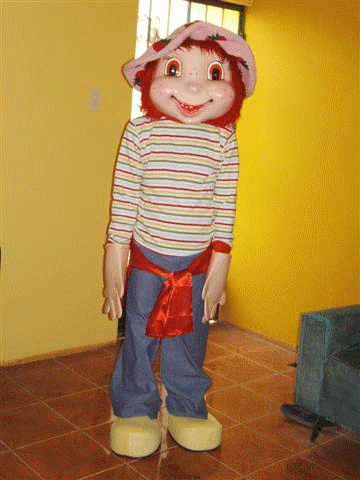 Strawberry Girl  Strawberry Shortcake Maccot charactrer costume