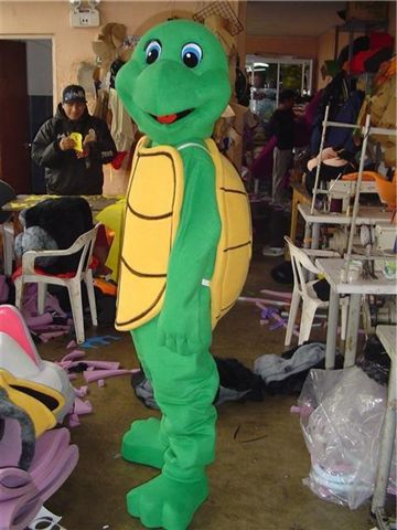 Green Turtle Mascot Character Costume