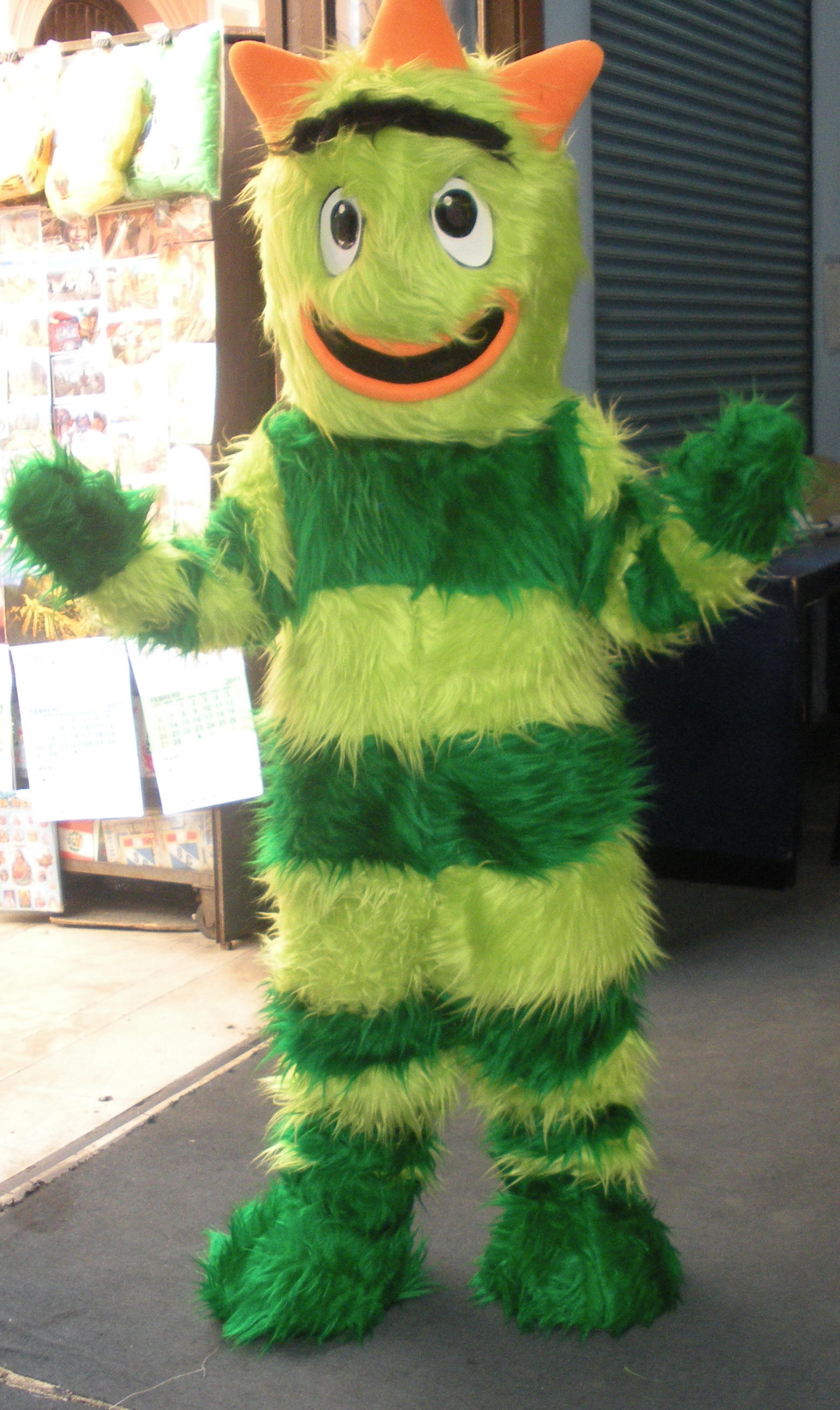 Green Monster Friends Mascot character costume