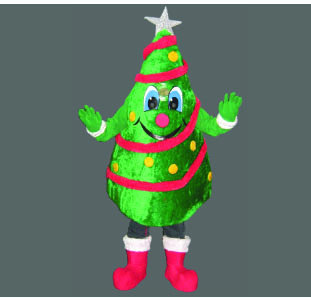 Christmas Tree Mascot Costume Best Mascot
