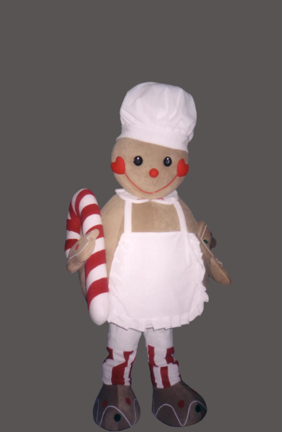 Ginger Bread Baker with Candy Cane mascot-Best Mascot