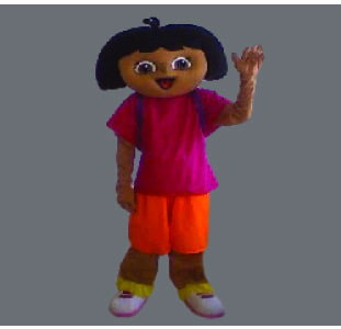 Adventure Girl Dora Halloween Cartoon Mascot Best Mascot