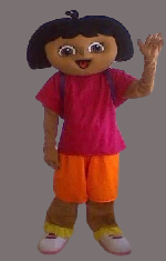 Halloween Cartoon Mascot costume Adventure Girl Dora-Best Mascot