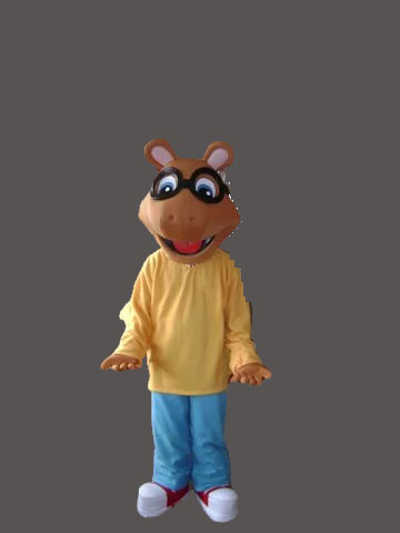 Halloween Cartoon Mascot Character Arthur PBS-Best Mascot