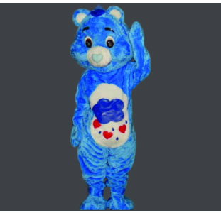 Blue Bear Hallowen Cartoon Mascot Best Mascot