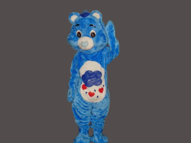 Halloween Cartoon Mascot Blue Car Bear-Best Mascot