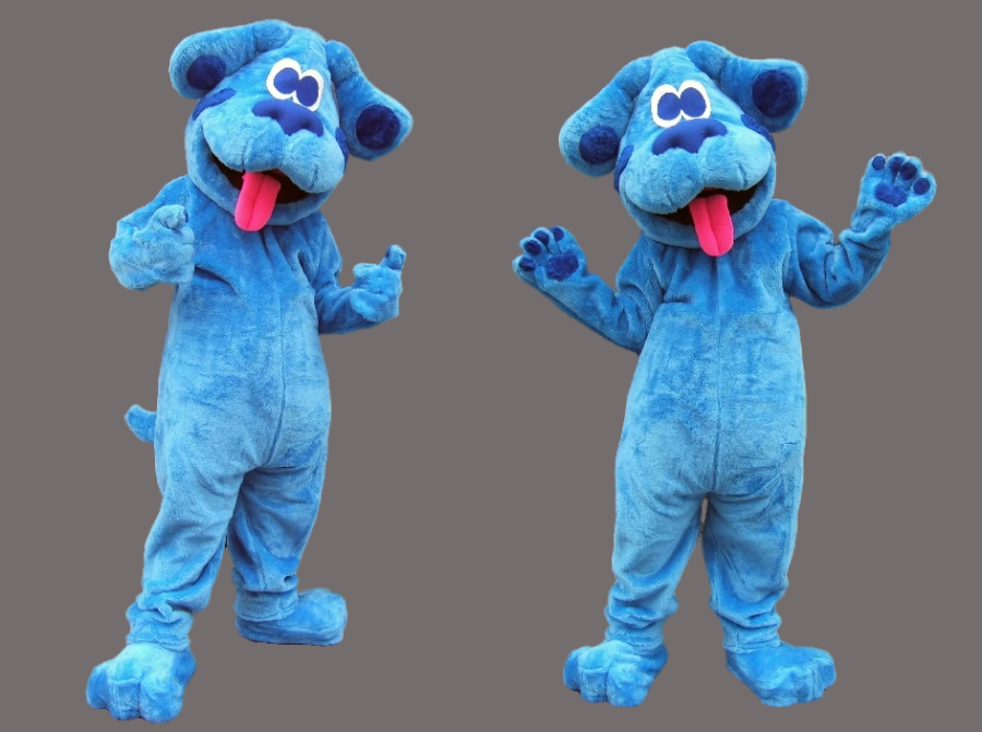 Halloween Cartoon Mascot Blue Dog-Blues Clues-Best Mascot