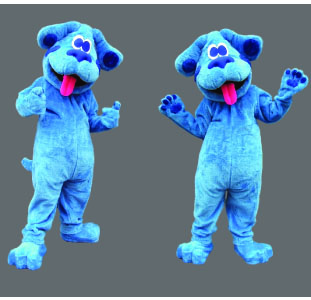 Cartoon Halloween Mascot Blue Dog Costume Character-For Parties, character Appearances and Parades-Adult Size Best Mascot