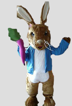 Easter Rabbit with carrot character costume-Best Mascot