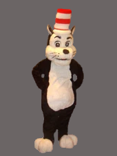 Halloween Cartoon Mascot-Cat in the Hat costume-Best Mascot