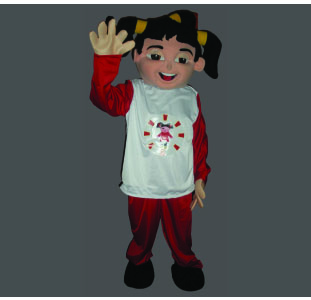 Girl Mascot Costume Character Best Mascot