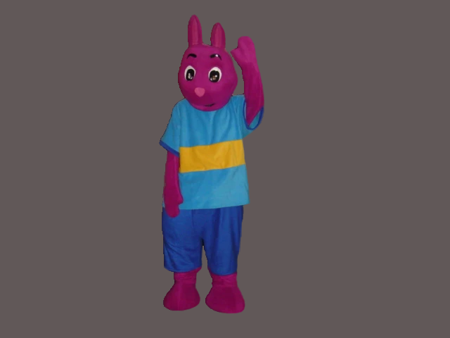 Halloween Cartoon Mascot Costume Purple Kangaroo-Best Mascot