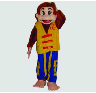 Monkey Halloween Character Costume Curious George mascot best mascot