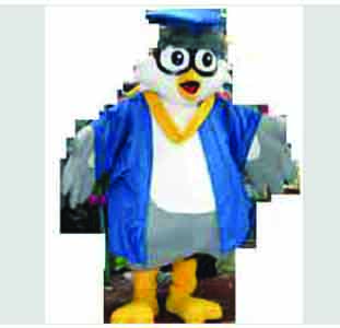 School Mascot Graduation Costume Character-For Parties, character Appearances and Parades-Adult Size Best Mascot
