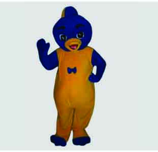 Halloween Cartoon Mascot Blue Penguin Costume Character-For Parties, character Appearances and Parades-Adult Size Best Mascot