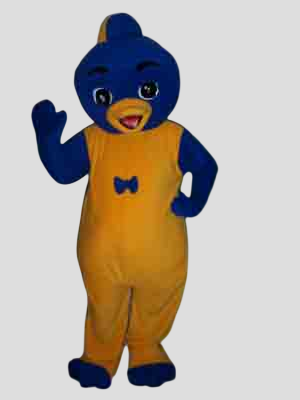 Halloween Cartoon Party Mascot Blue Penguin-Best Mascot