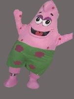 Halloween Cartoon mascot Costume Pink Star Fish Patrick-Best Mascot