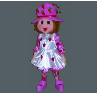 Strawberry Girl 2 Halloween Character Costume Best Mascot