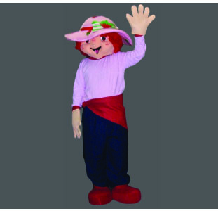 Strawberry Girl Mascot Character Costume Best Mascot