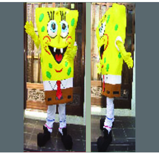Swiss Cheese Man Sponge Bob Costume Best Mascot