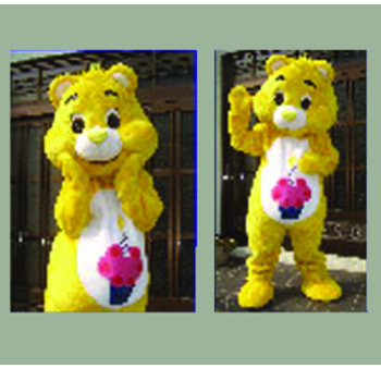 Halloween Cartoon Mascot Yellow Bear Care Bear Best Mascot