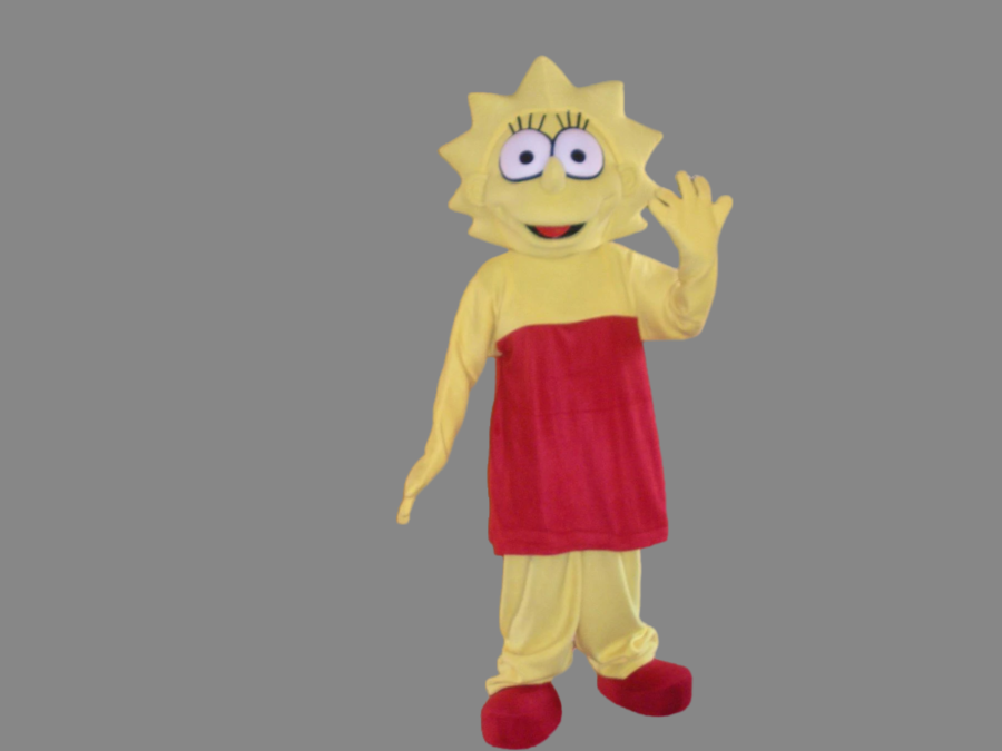 Halloween Cartoon Mascot Yellow Girl Lisa Simpson-Best Mascot