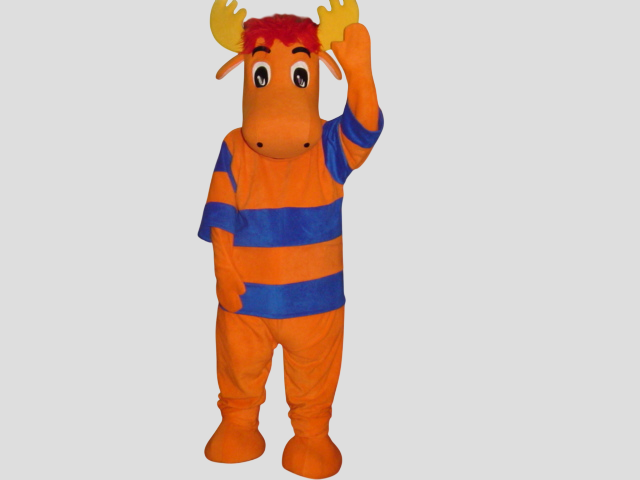 Halloween Costume Mascot Orange Moose-Best Mascot